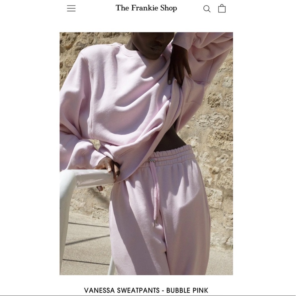 The Frankie Shop Vanessa sweatpants bubblegum pink size L